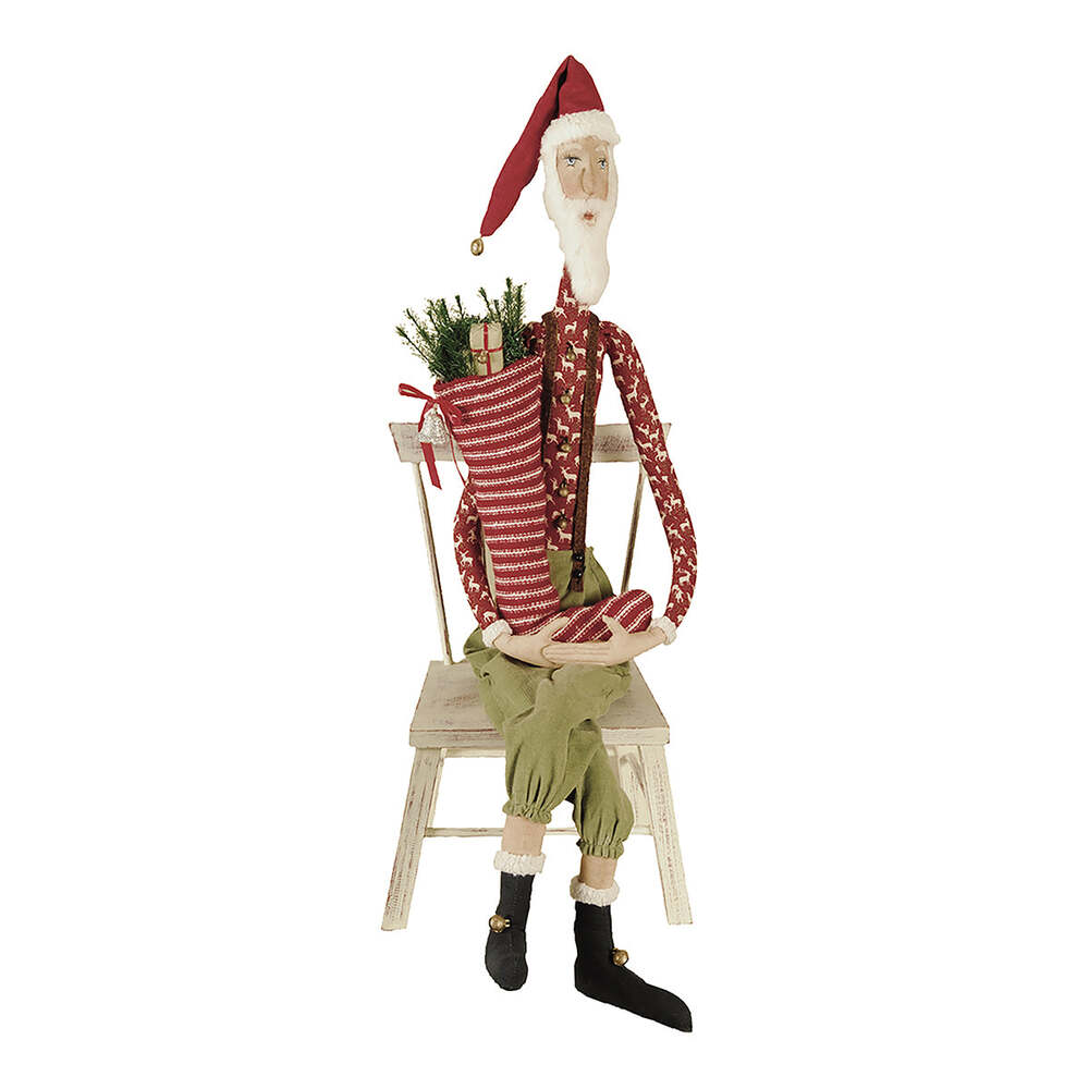 Sleepy Time Santa Gathered Traditions Art Doll by Joe Spencer