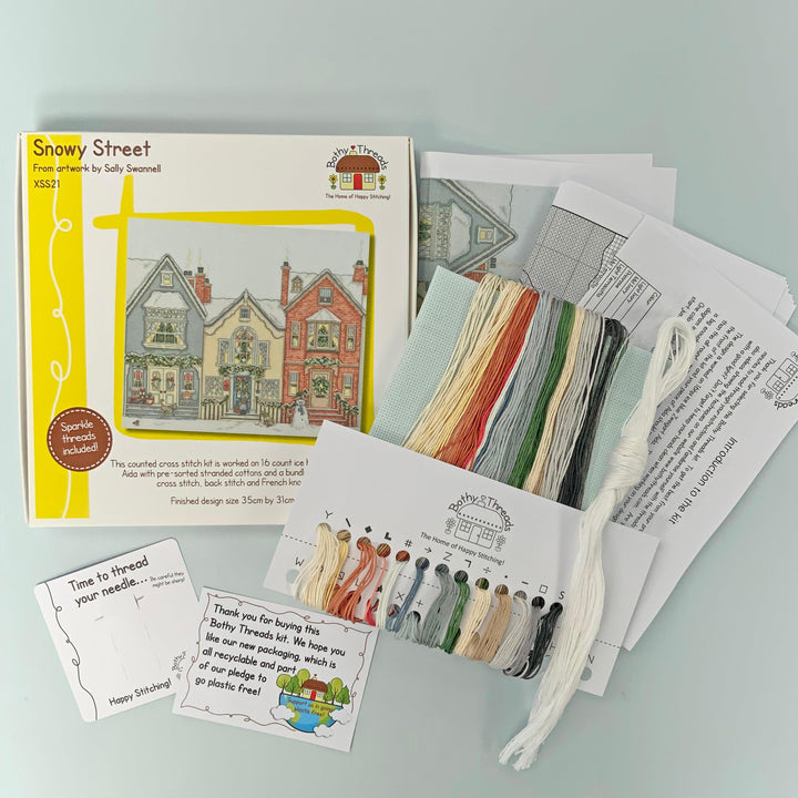 Snowy Street  XSS21 Counted Cross Stitch Kit