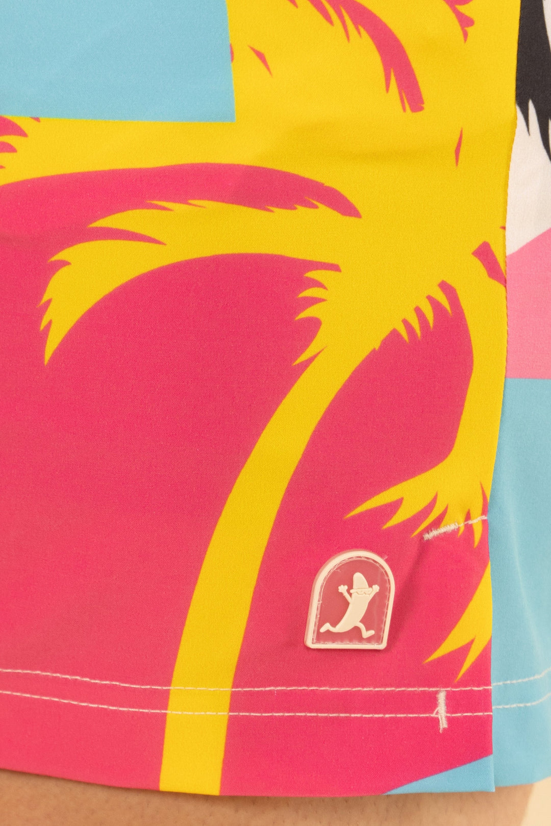 The SoCal Summer | Black and Pink Tropical Ball Hammock® Pouch 5" Swim Trunks