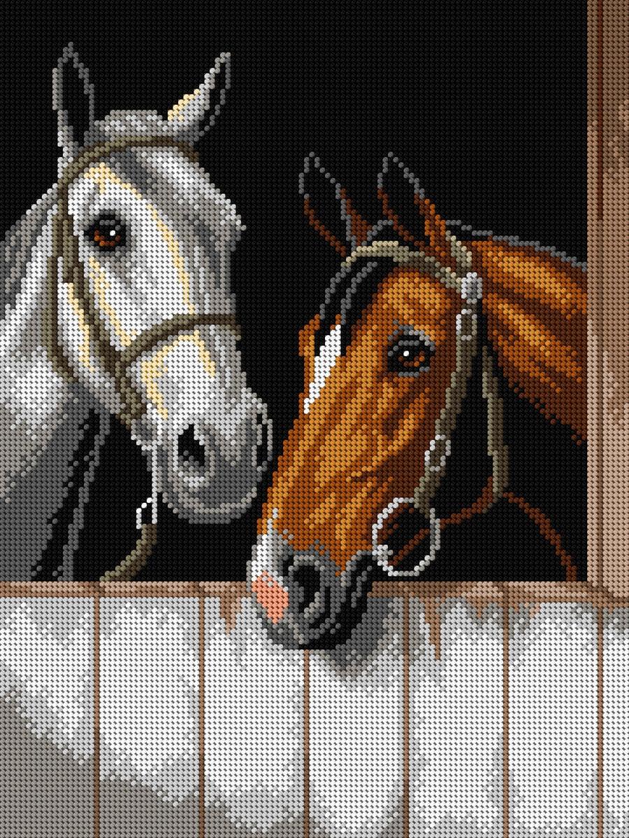 Spick and Span 3091J Needlepoint canvas for halfstitch without yarn