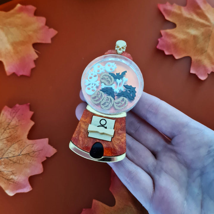 Spooky Sweet Gumball Machine Brooch by Cherryloco Jewellery  2