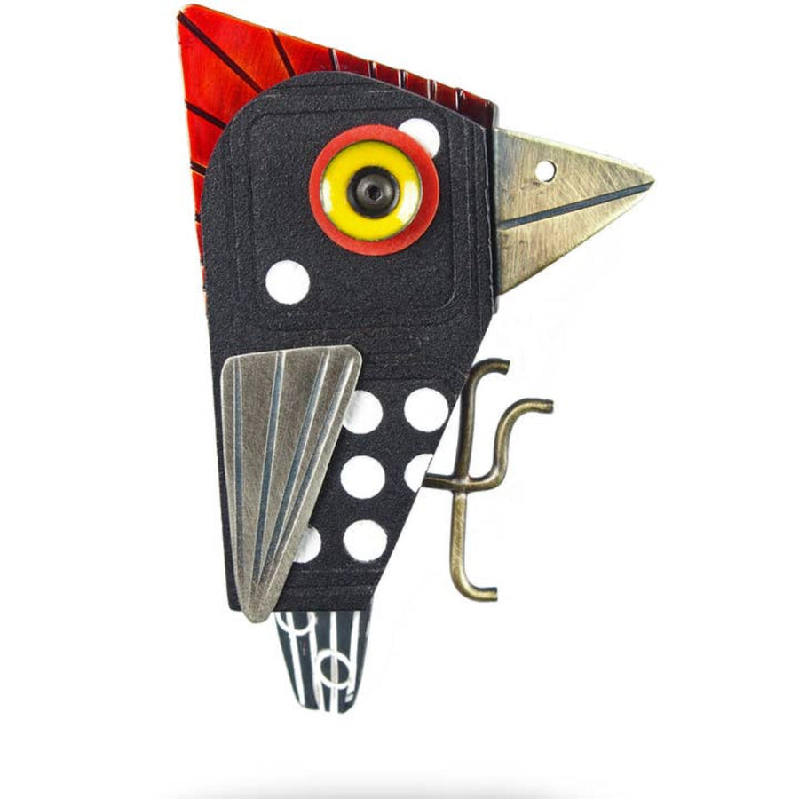 Spotted Woodpecker Pin by Faire
