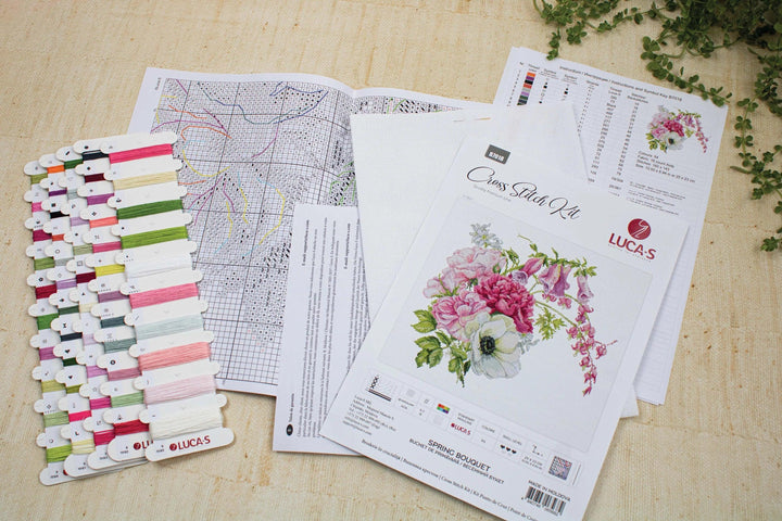 Spring Bouquet B7018L Counted Cross-Stitch Kit