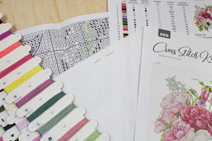 Spring Bouquet B7018L Counted Cross-Stitch Kit