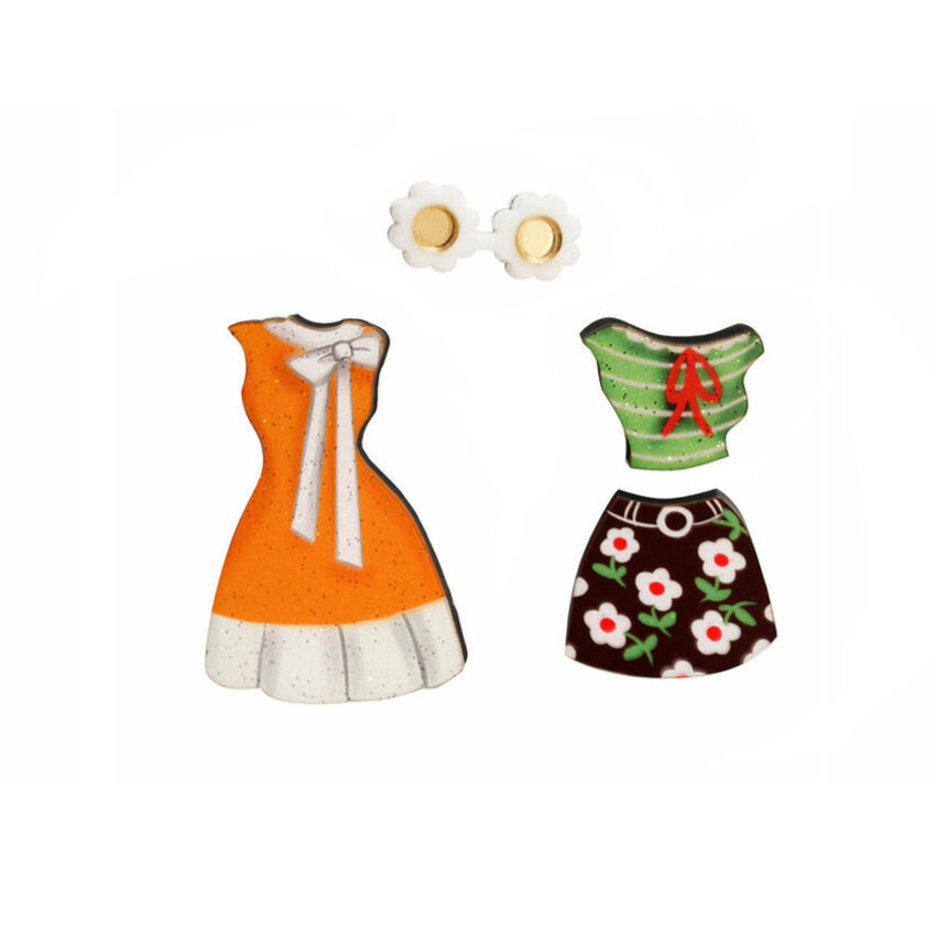Spring Bows Outfit Brooches by Laliblue