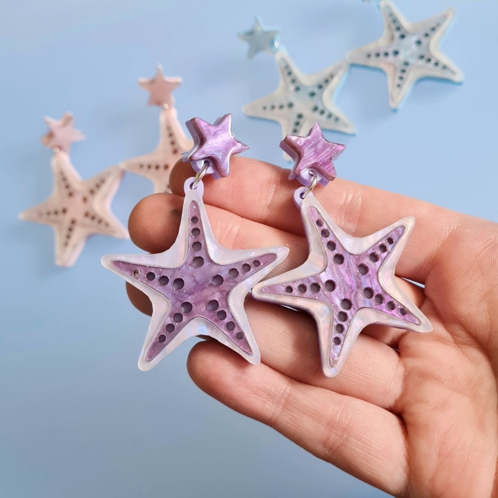 Starfish Earrings by Cherryloco Jewellery 3
