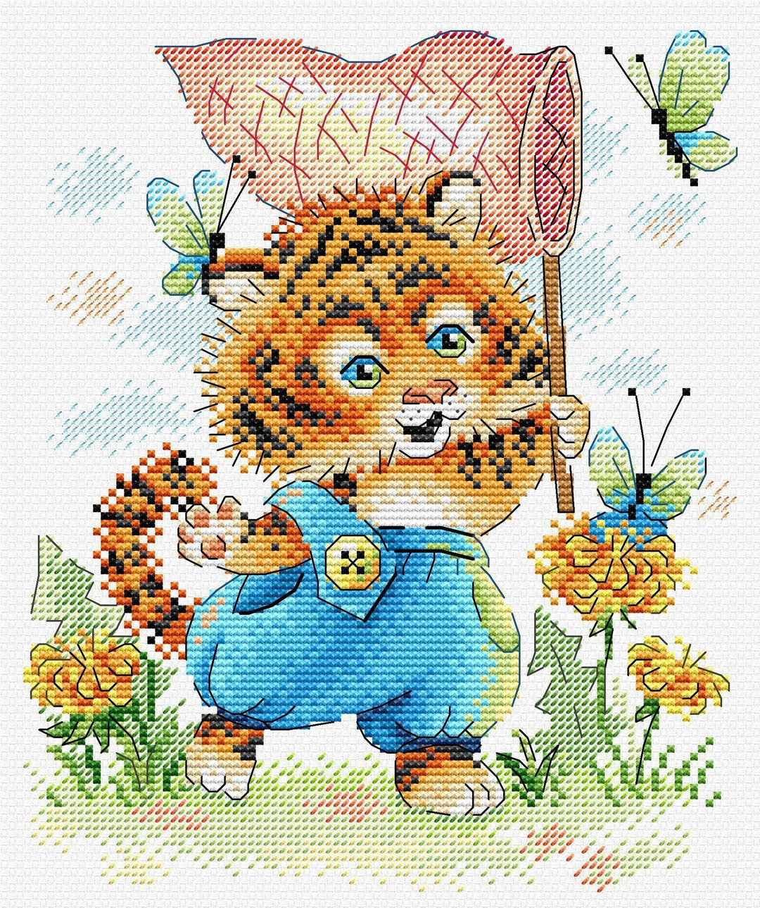 Striped Hunter SM-621 Counted Cross Stitch Kit
