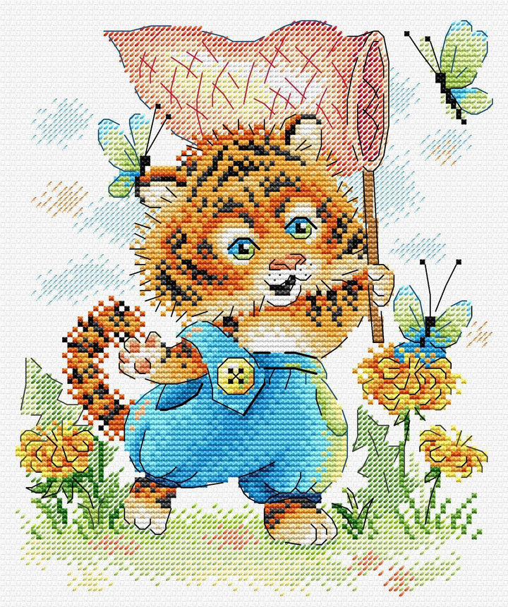 Striped Hunter SM-621 Counted Cross Stitch Kit