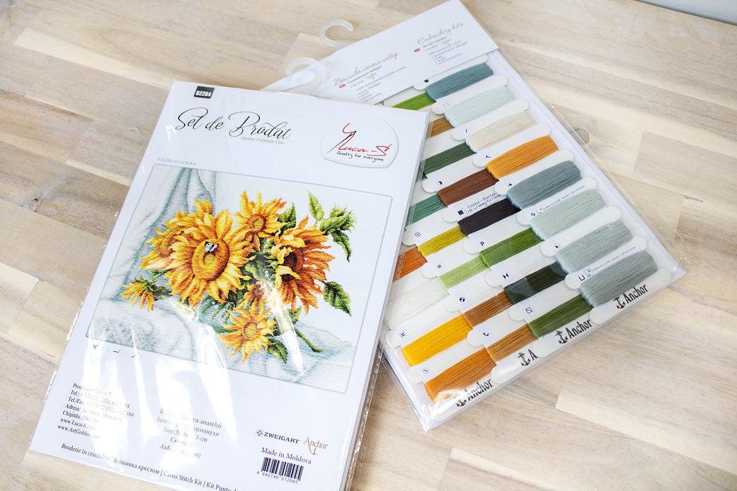 Sunflowers B2264L Counted Cross-Stitch Kit