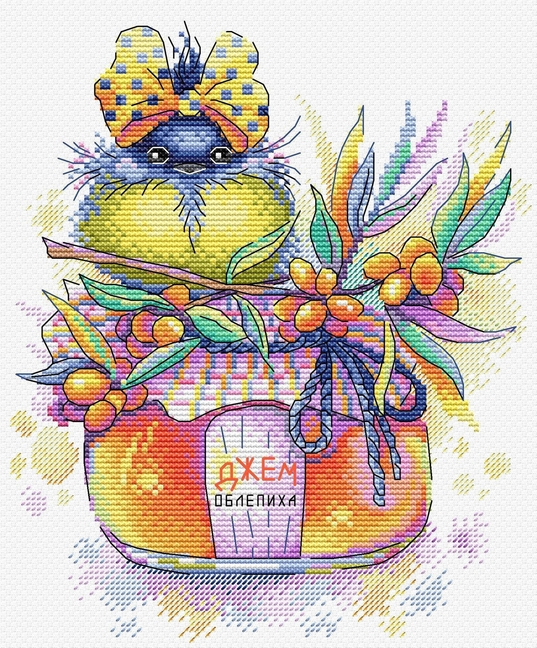Sunny Sea-Buckthorn SM-393 Counted Cross Stitch Kit