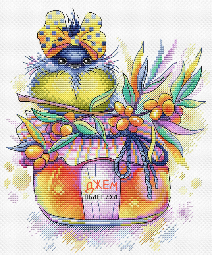 Sunny Sea-Buckthorn SM-393 Counted Cross Stitch Kit