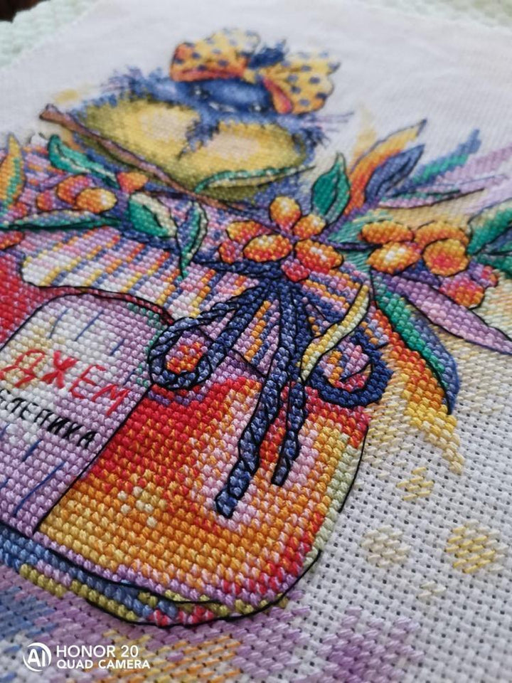 Sunny Sea-Buckthorn SM-393 Counted Cross Stitch Kit