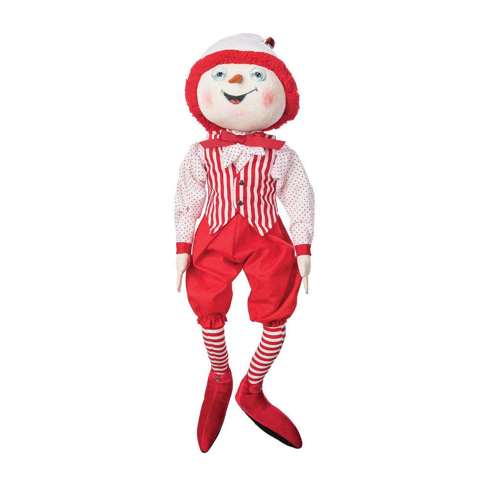 Sutton Snowman Gathered Traditions Art Doll by Joe Spencer