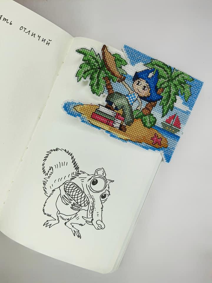 T-82C Counted cross stitch kit Bookmark "Fantasy world. Boy"