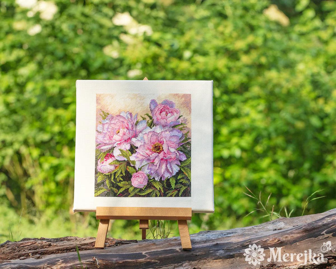 Tender Peonies K-177 Counted Cross-Stitch Kit