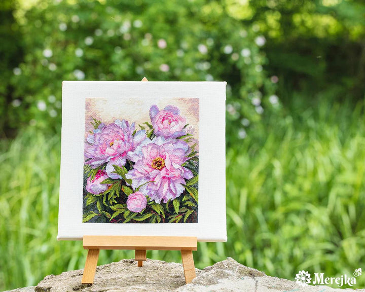 Tender Peonies K-177 Counted Cross-Stitch Kit