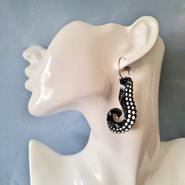 Tentacle Dangle Earrings by Cherryloco Jewellery 1