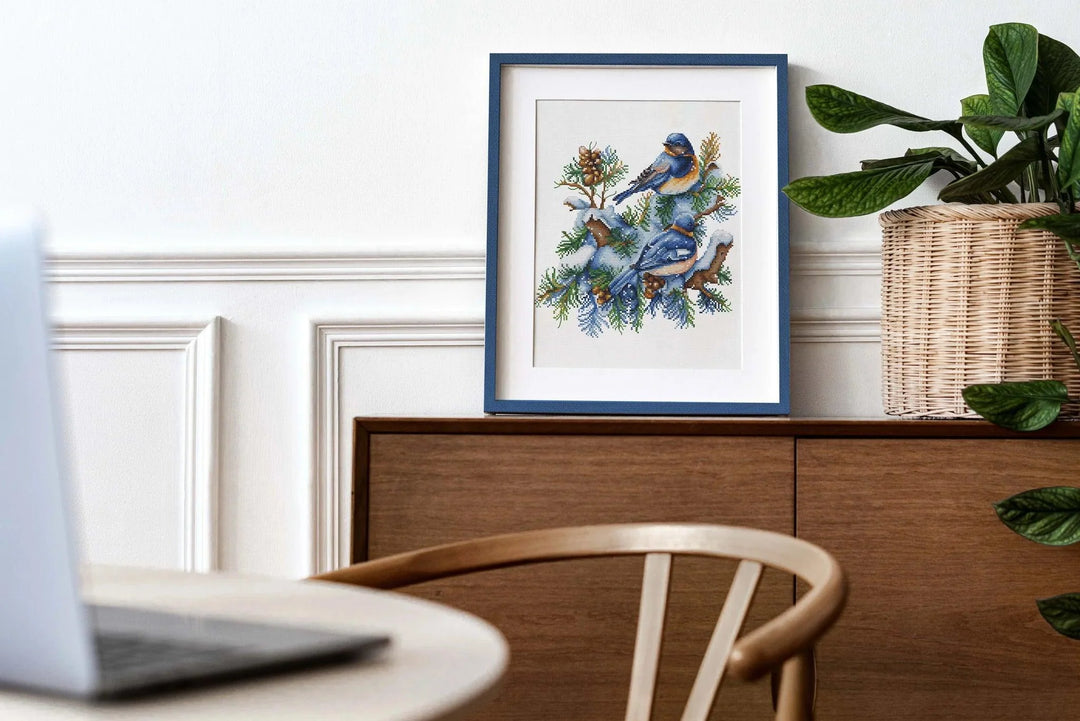 The Birds-Winter B2418L Counted Cross-Stitch Kit