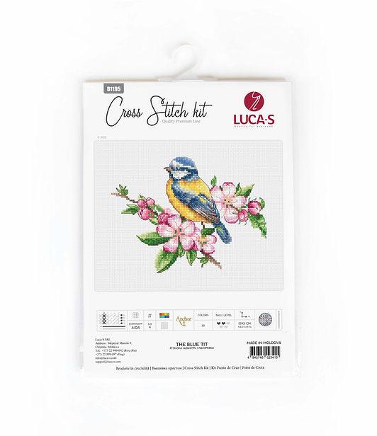 The blue tit  B1195L Counted Cross-Stitch Kit