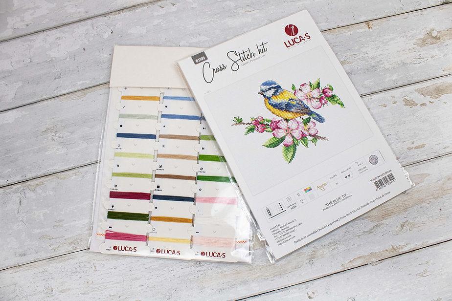 The blue tit  B1195L Counted Cross-Stitch Kit
