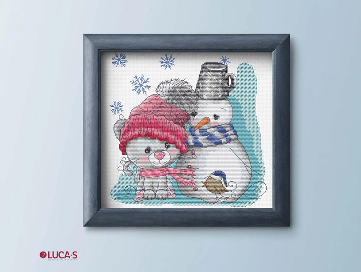The Cat & Friends B1199L Counted Cross-Stitch Kit