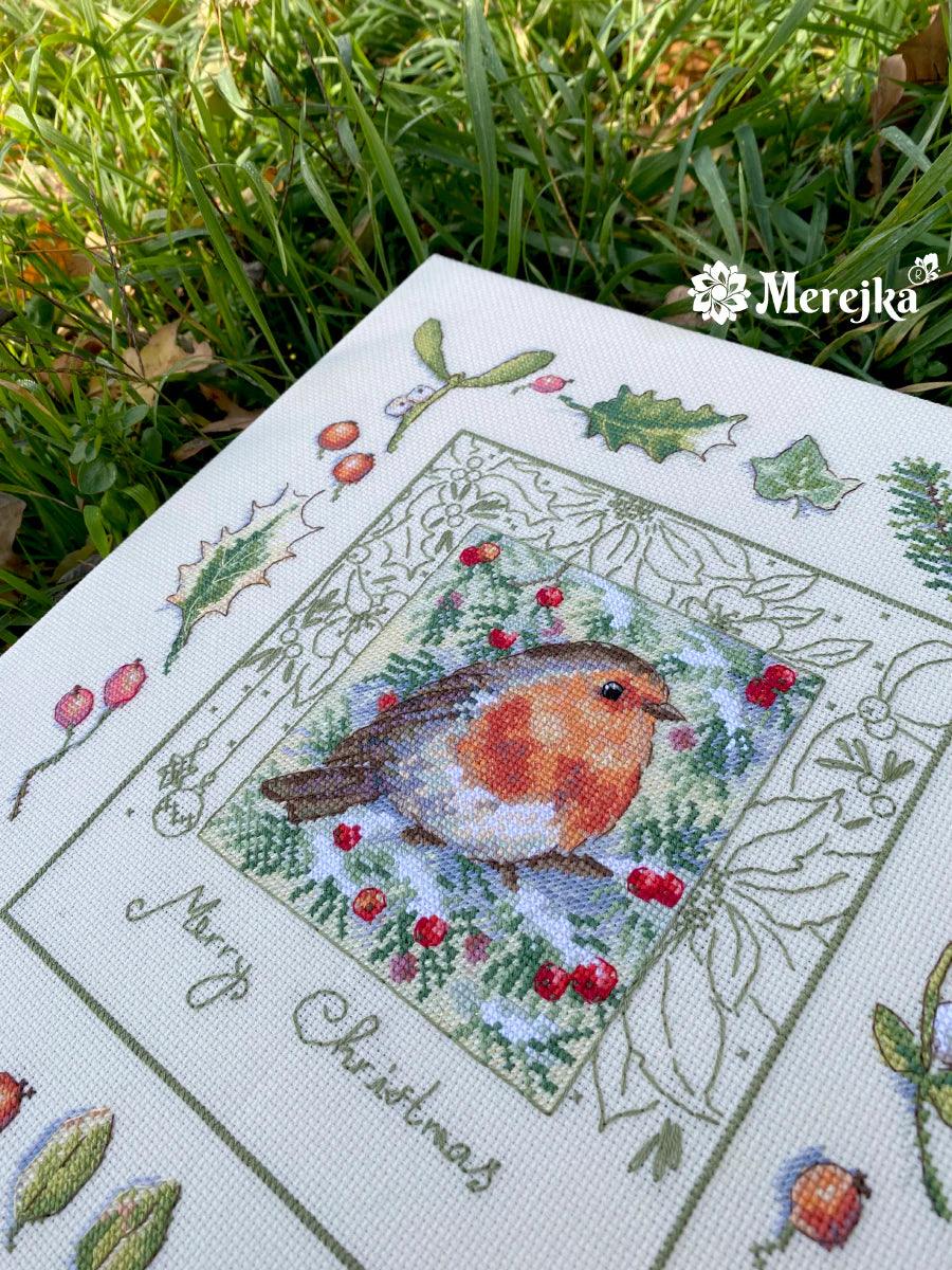 The Christmas Robin K-224 Counted Cross-Stitch Kit