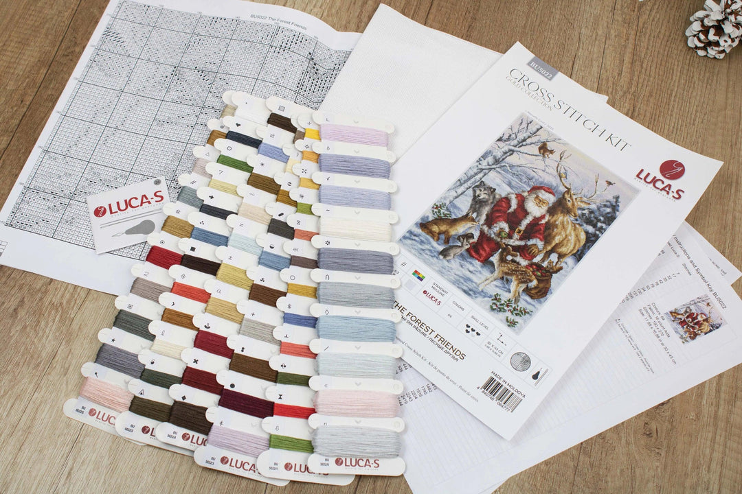 The Forest Friends BU5022L Counted Cross-Stitch Kit