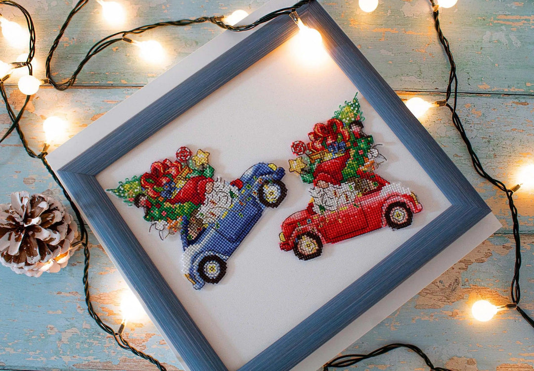 The Gift Car JK035L Counted Cross-Stitch Kit