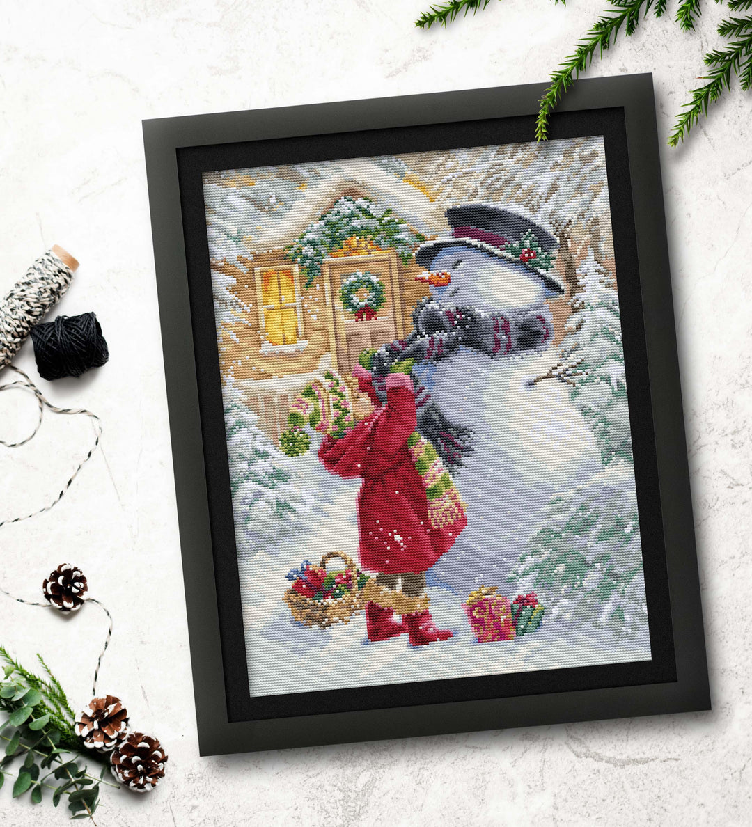 The Girl With G BU5018L Counted Cross-Stitch Kit