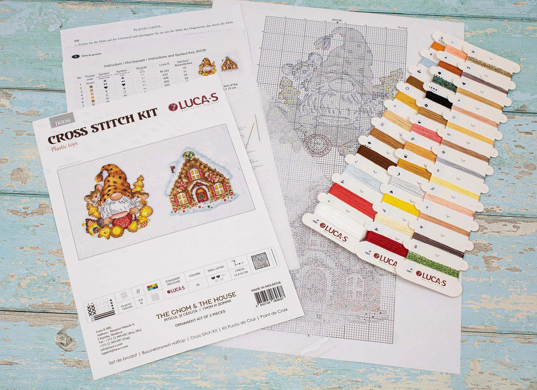 The Gnom & The House JK036L Counted Cross-Stitch Kit