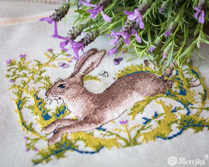 The Hare K-147A Counted Cross-Stitch Kit
