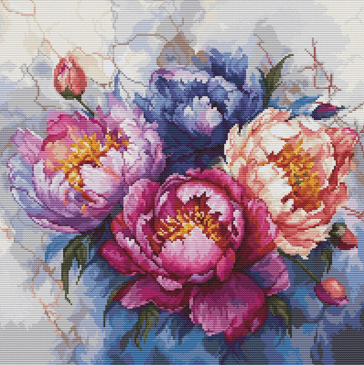 The King of Flowers B7027L Counted Cross-Stitch Kit