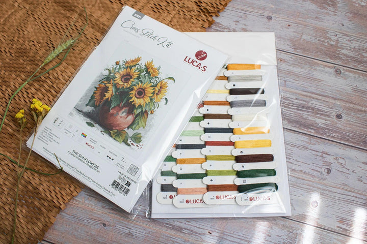 The Sunflowers B7021L Counted Cross-Stitch Kit