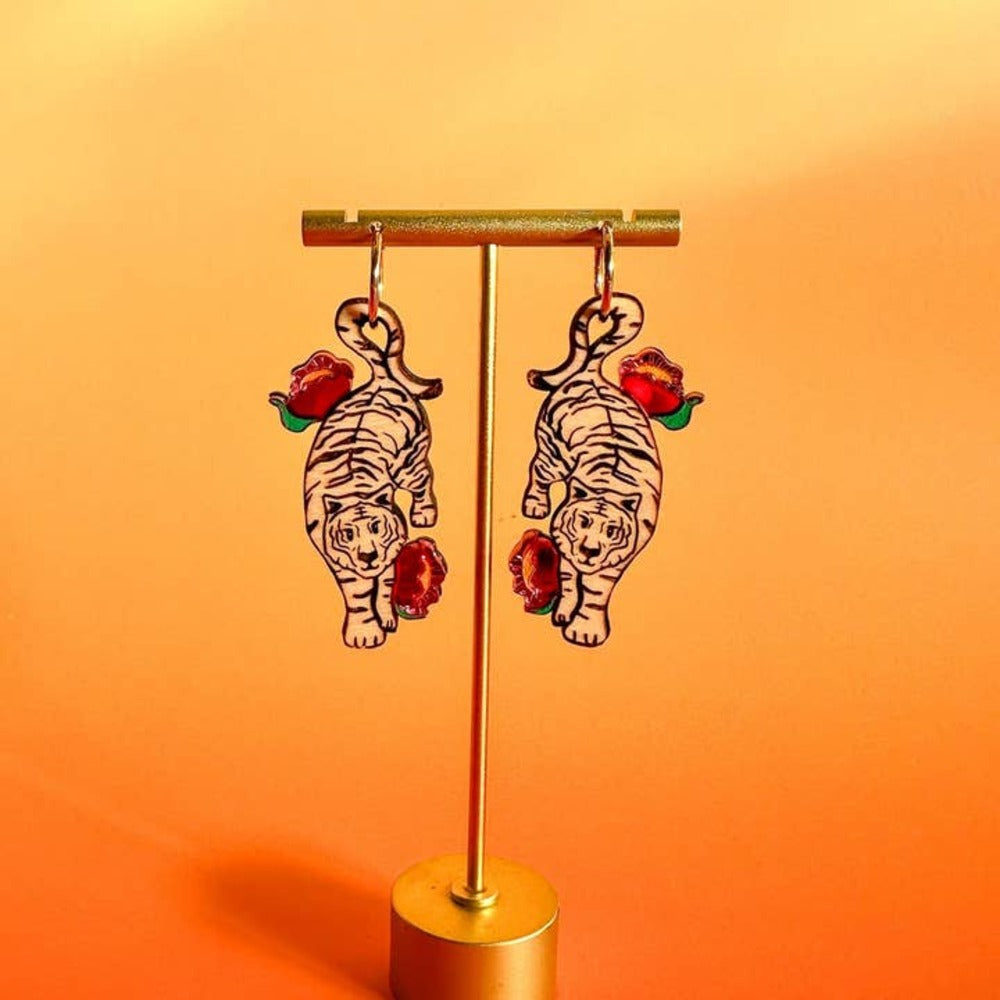 Tiger Earrings 3