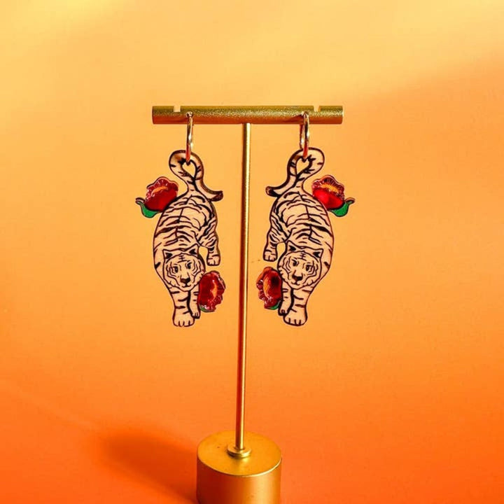Tiger Earrings 3