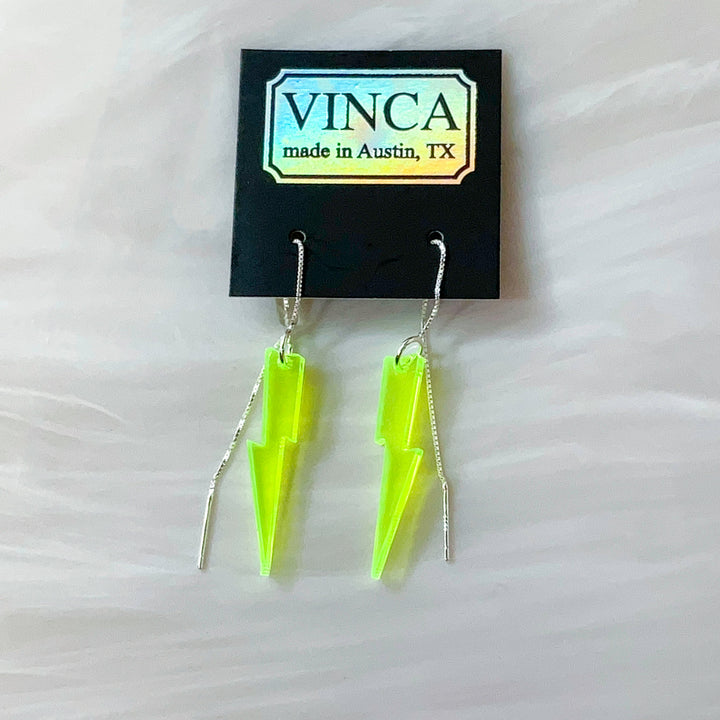 Last Chance! Bright Green Baby Bolts Ear-threaders