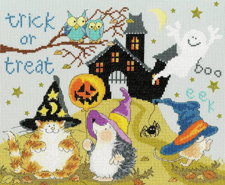 Trick Or Treat XMS29 Counted Cross Stitch Kit