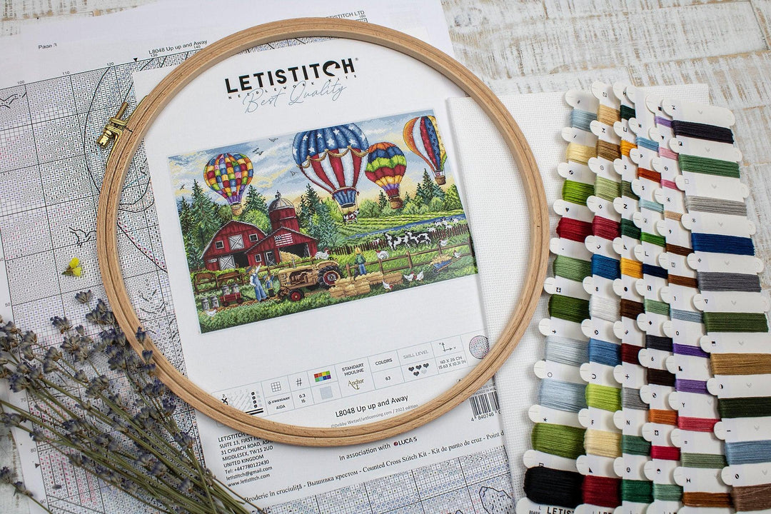 Up Up and Away L8048 Counted Cross Stitch Kit
