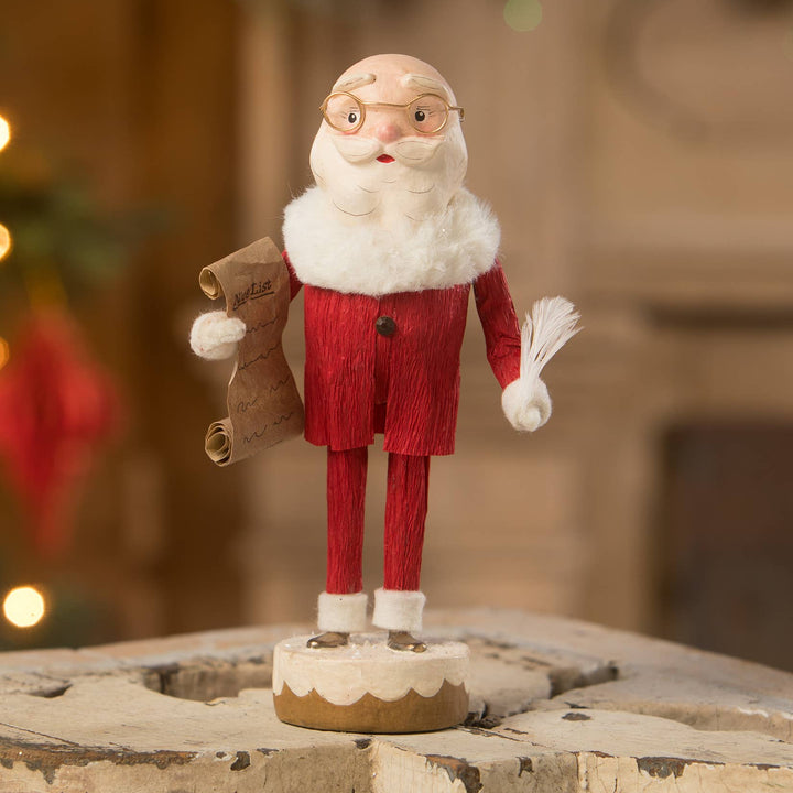 vintage santa's list figure bethany lowe