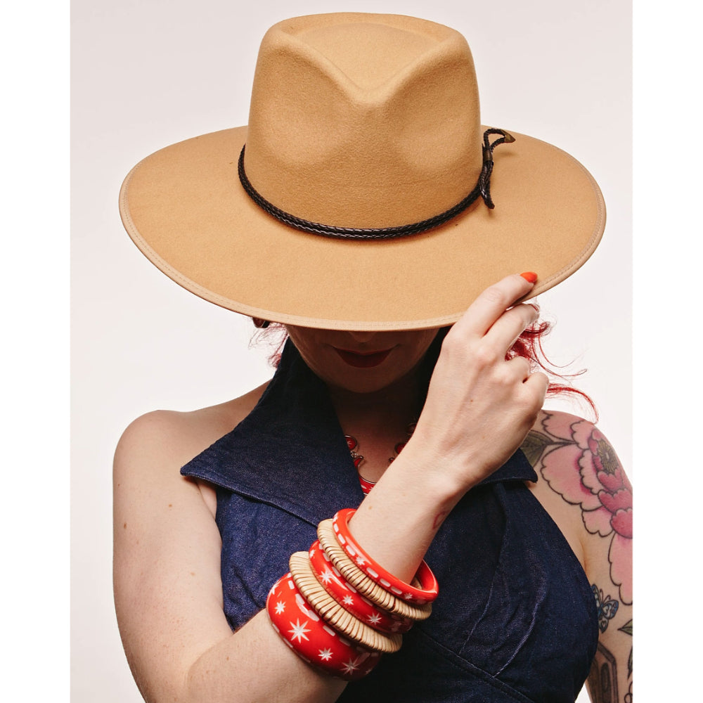 Wide Necktie Red Bangle by Splendette image 1