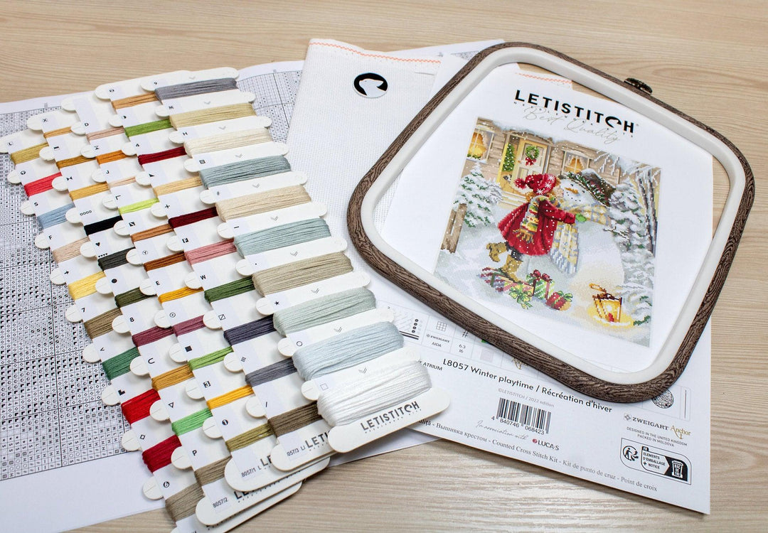 Winter playtime L8057 Counted Cross Stitch Kit