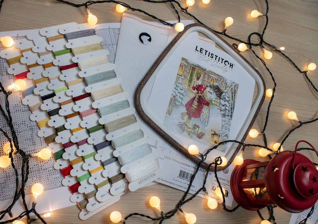 Winter playtime L8057 Counted Cross Stitch Kit