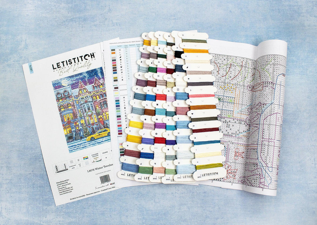 Winter Townhouse L8076 Counted Cross Stitch Kit