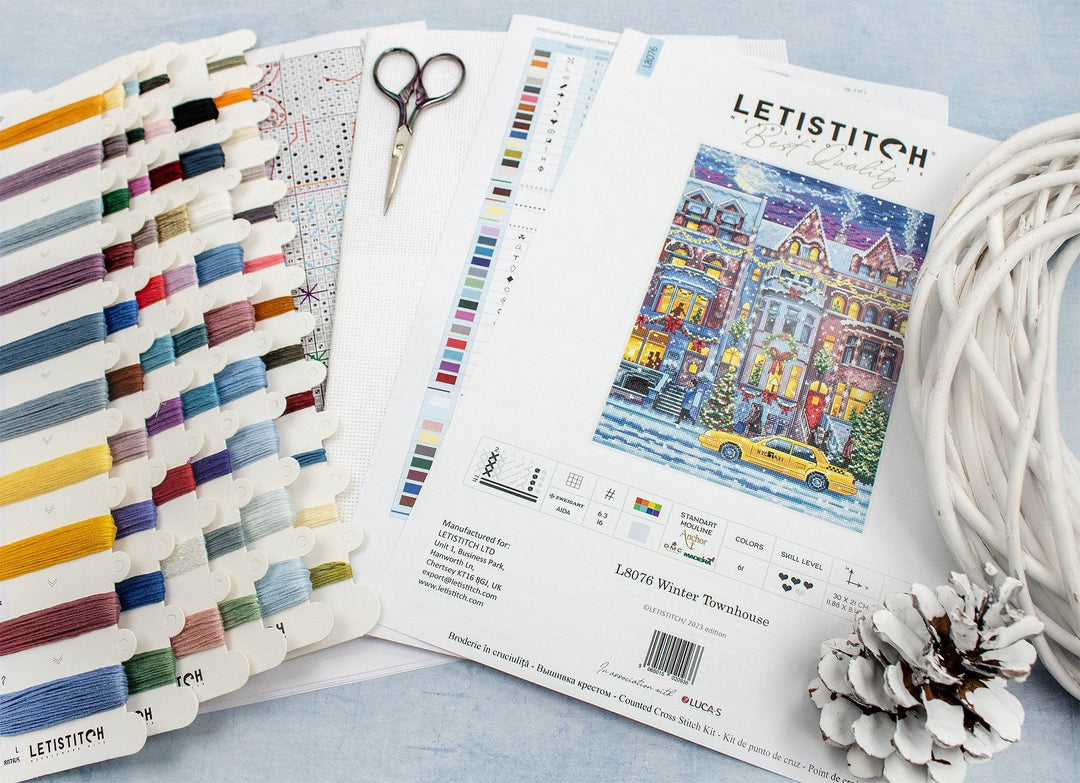 Winter Townhouse L8076 Counted Cross Stitch Kit