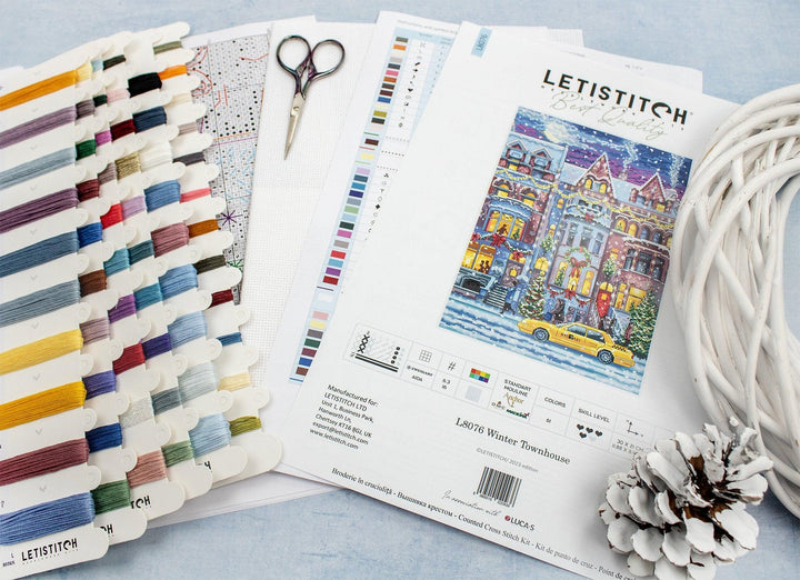 Winter Townhouse L8076 Counted Cross Stitch Kit