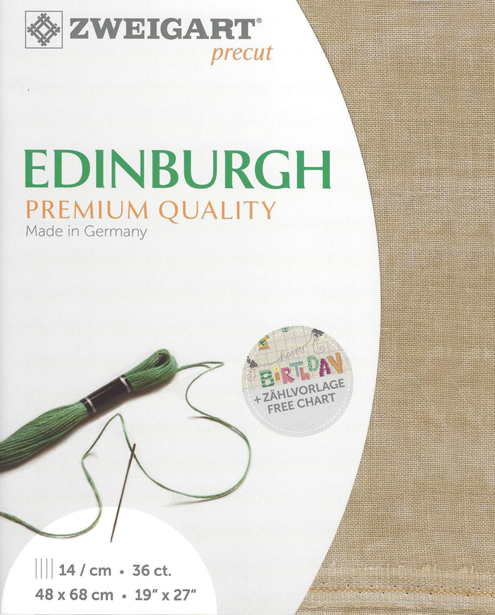 Zweigart Precut Edinburgh 36 count Vintage Country Mocha 3217/3009