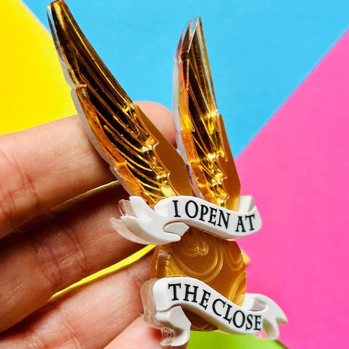 Magic & Witchcraft Collection - "I Open at The Close" Acrylic Brooch by Makokot Design