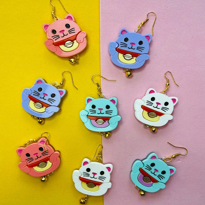 Makokot Light -Maneki Neko Earrings by Makokot Design