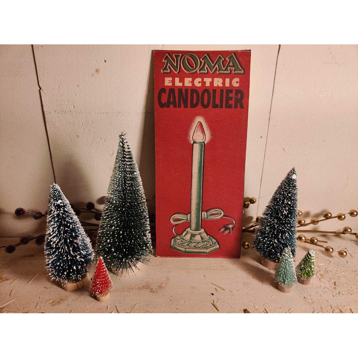 Noma Electric Candolier Christmas Lights Box Wood Cutout by Sawmill Shop