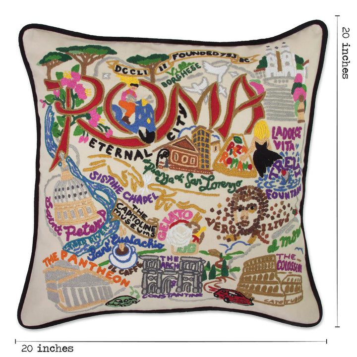 Roma Hand-Embroidered Pillow
